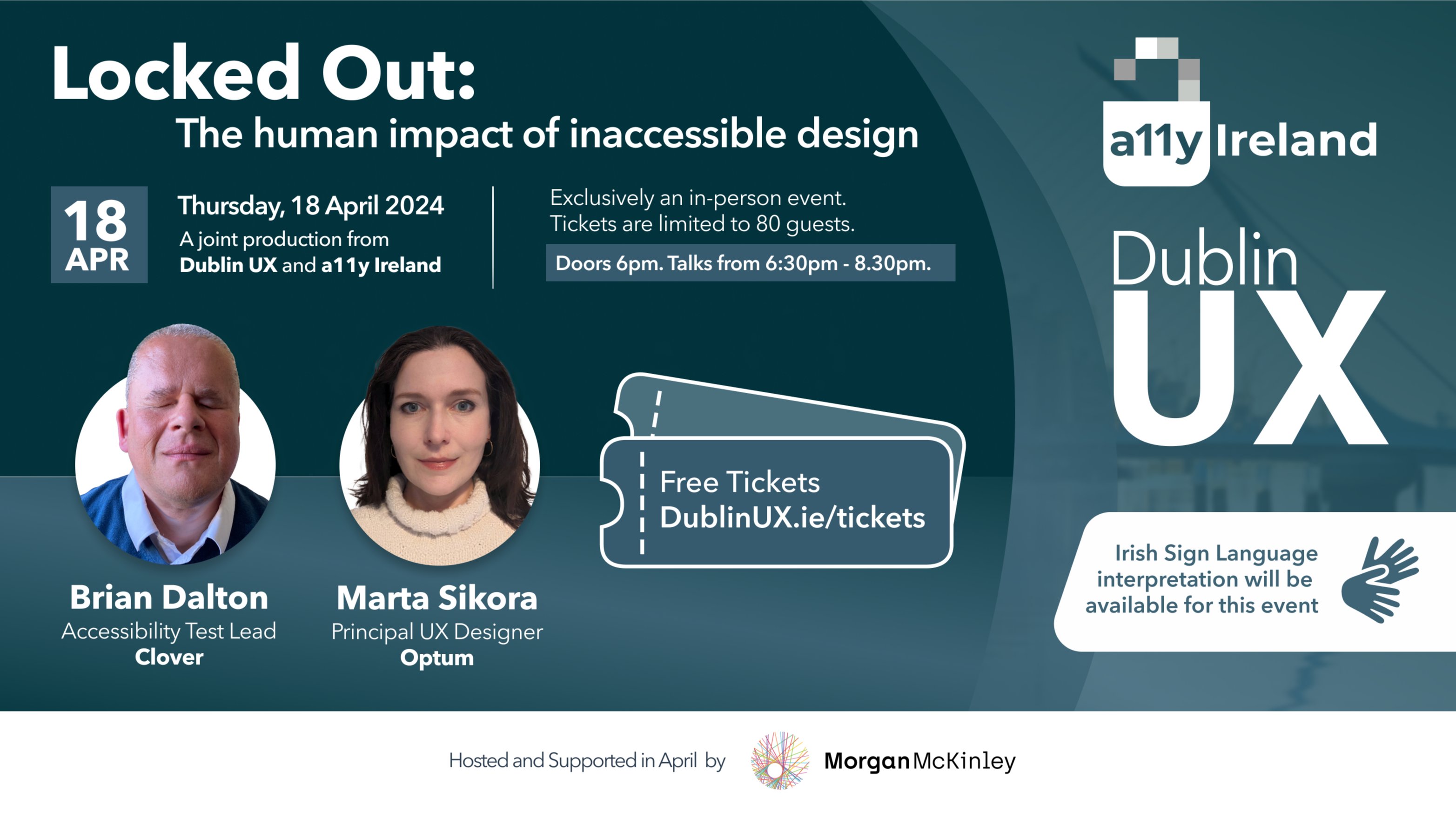 Locked Out: The human impact of inaccessible design, event poster